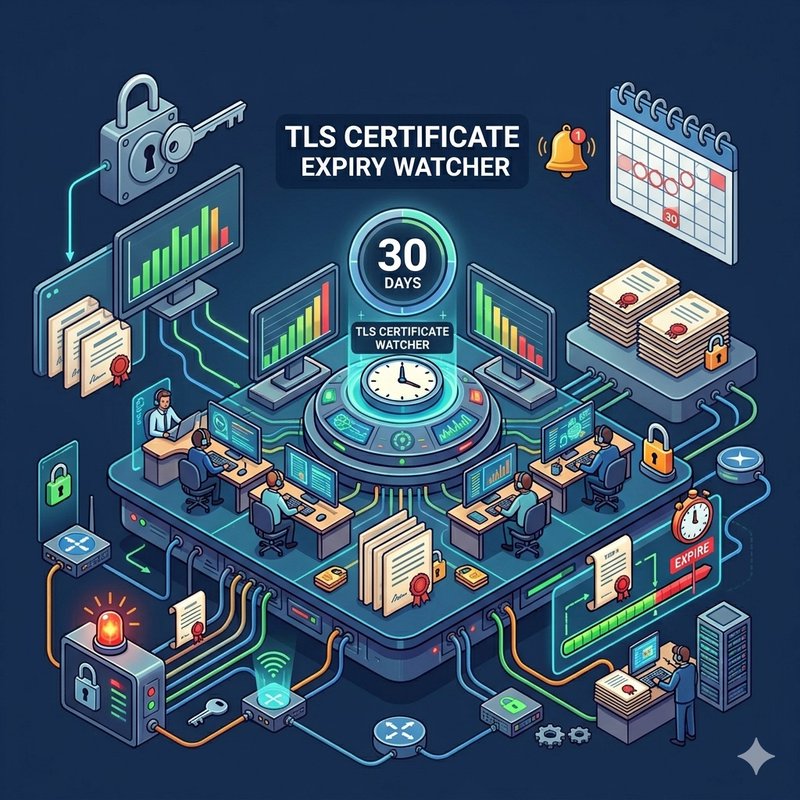 TLS certificate expiry watcher